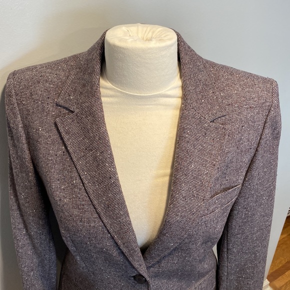 Vintage Pendleton Grey Wool Tweed Skirt Suit - Picture 3 of 9